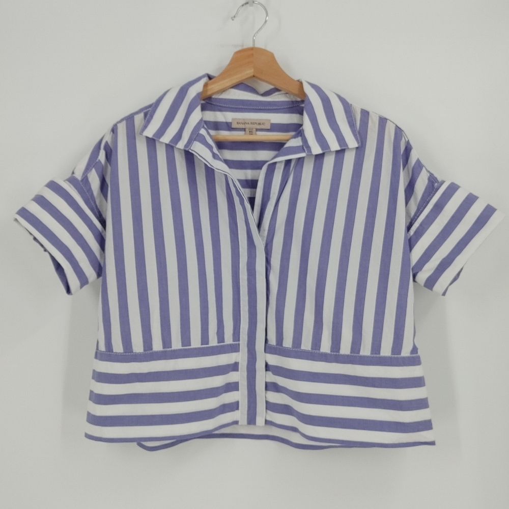 Banana Republic | striped button down shirt